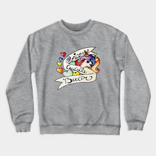 Unicorns Cuddle Better Crewneck Sweatshirt